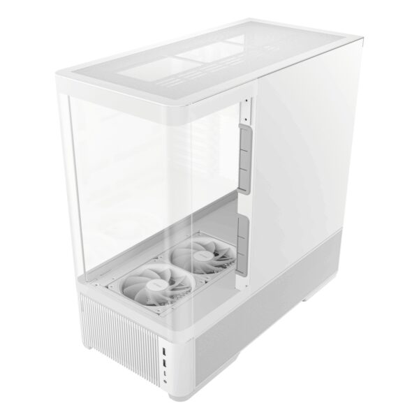 Antec C6 CURVED AIR ATX | Micro-ATX | ITX Mid-Tower Gaming Chassis - White