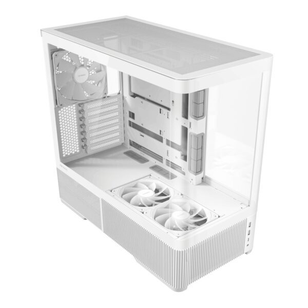 Antec C6 CURVED AIR ATX | Micro-ATX | ITX Mid-Tower Gaming Chassis - White