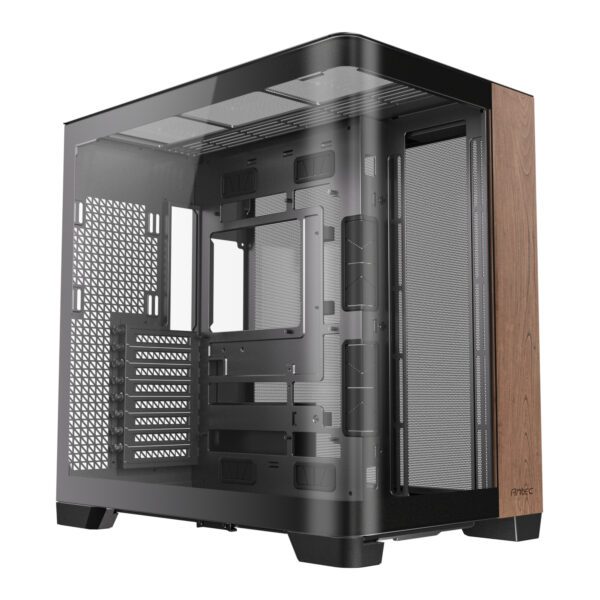 C8-CURVED-WOOD wr 01 Antec C8 Curved Wood E-ATX | ATX | Micro-ATX | ITX Dual Chamber Gaming Chassis - Black