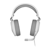 Corsair HS65 SURROUND Wired Gaming Headset — White (AP)