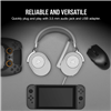 Corsair HS65 SURROUND Wired Gaming Headset — White (AP)