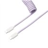 Keychron Coiled Aviator Cable - Light Purple/Straight