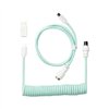CAB-18 wr 02 Keychron Coiled Aviator Cable - Mint/Straight