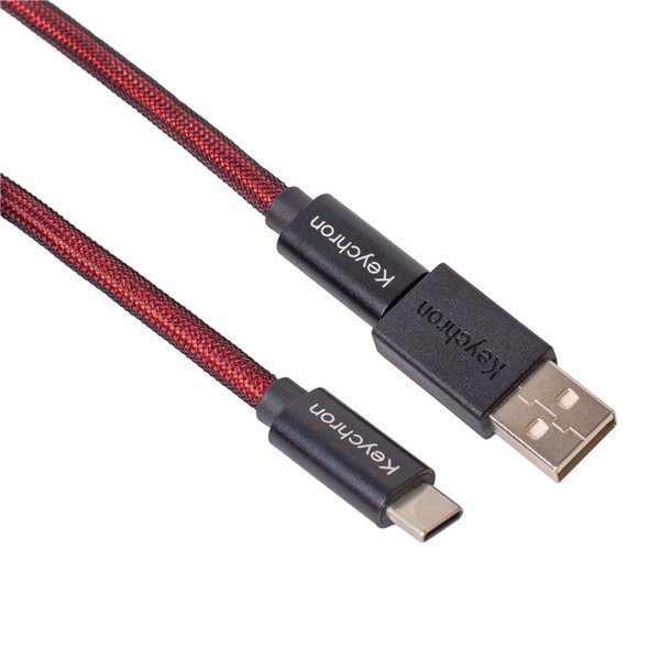 CAB-2 Keychron Coiled Aviator Cable - Red wr 02-2 Keychron Coiled Aviator Cable - Red