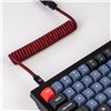 CAB-2 Keychron Coiled Aviator Cable - Red wr 04-2 Keychron Coiled Aviator Cable - Red