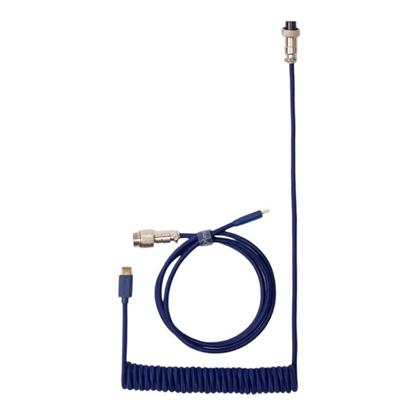 CAB-L-wr-02 Keychron Coiled Aviator Blue Cable