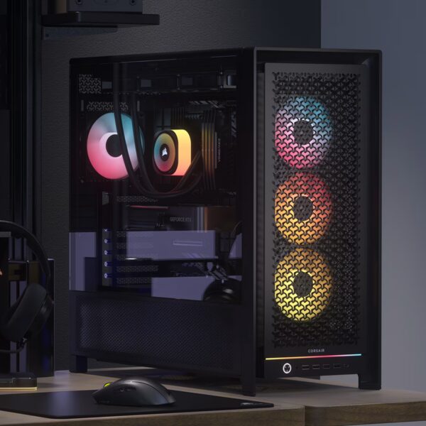 Corsair FRAME 5000D RS ARGB High-Airflow Mid-Tower PC Case - Black