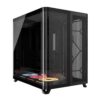 Corsair AIR 5400 LX-R RGB iCUE LINK Triple Chamber Mid-Tower PC Case - Black