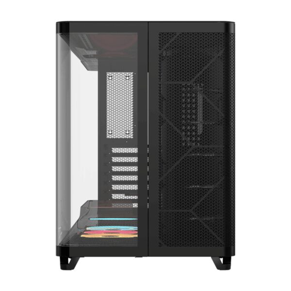 Corsair AIR 5400 LX-R RGB iCUE LINK Triple Chamber Mid-Tower PC Case - Black