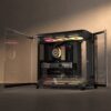 Corsair AIR 5400 LX-R RGB iCUE LINK Triple Chamber Mid-Tower PC Case - Black