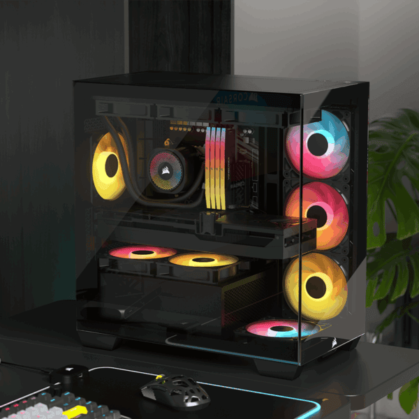 Corsair 2800X RS-R ARGB Micro-ATX PC Case - Black