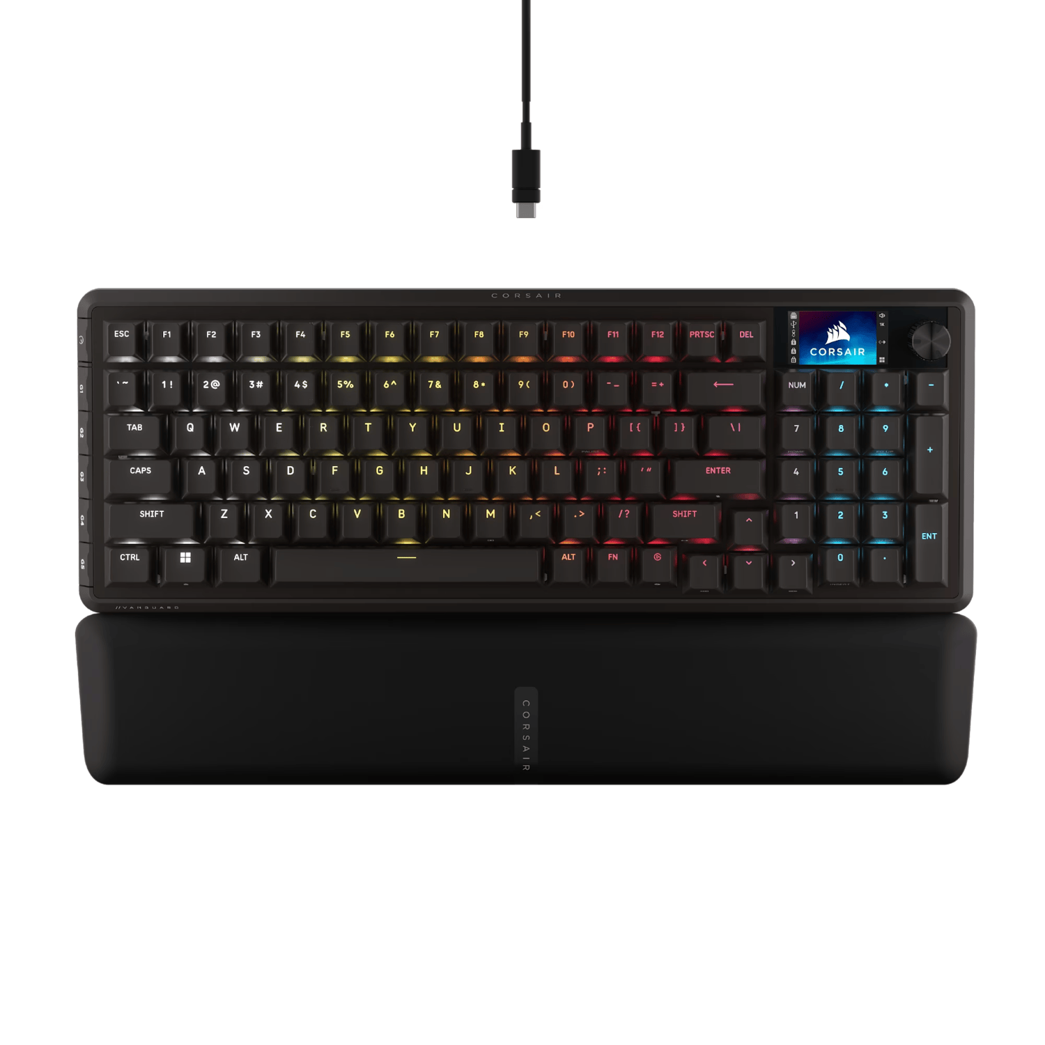 CH-91E901E-NA Corsair VANGUARD 96 Mechanical Gaming Ke wr 01 Corsair VANGUARD 96 Mechanical Gaming Keyboard, CORSAIR MLX Plasma - Black