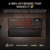 Corsair VANGUARD 96 Mechanical Gaming Keyboard, CORSAIR MLX Plasma - Black