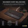 Corsair VANGUARD 96 Mechanical Gaming Keyboard, CORSAIR MLX Plasma - Black