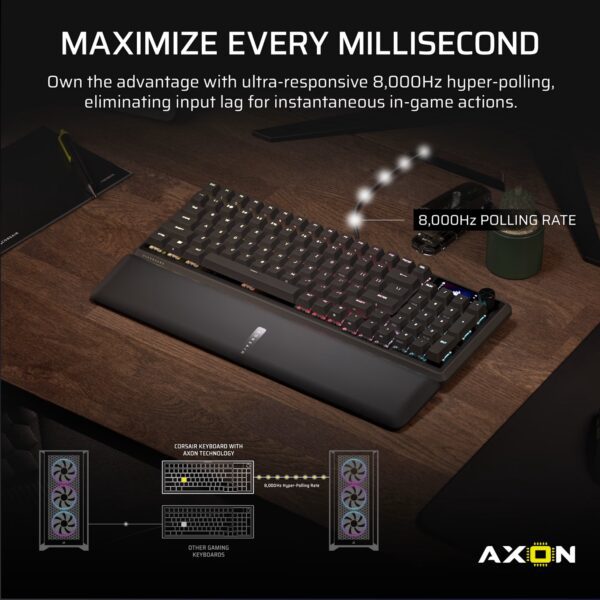 Corsair VANGUARD 96 Mechanical Gaming Keyboard, CORSAIR MLX Plasma - Black