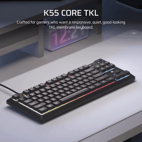 CH-9216065-NA Corsair K55 CORE TKL RGB Gaming Keyboard wr 02 Corsair K55 CORE TKL RGB Gaming Keyboard