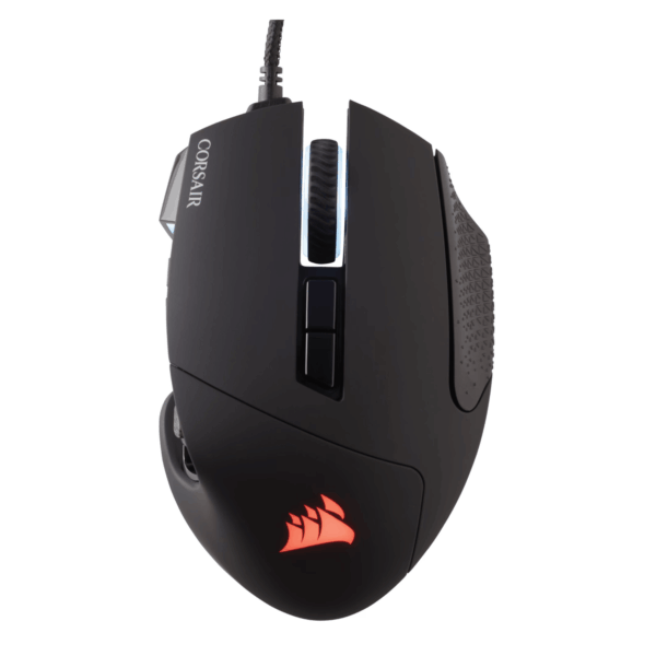 CH-9304211-AP Corsair SCIMITAR RGB ELITE Optical 18 00 wr 01 Corsair SCIMITAR RGB ELITE Optical 18 000 DPI MOBA/MMO Gaming Mouse - Black