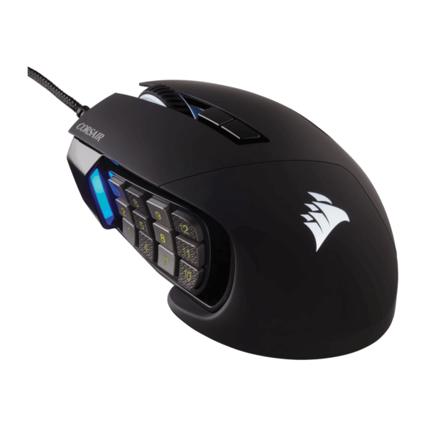 CH-9304211-AP Corsair SCIMITAR RGB ELITE Optical 18 00 wr 02 Corsair SCIMITAR RGB ELITE Optical 18 000 DPI MOBA/MMO Gaming Mouse - Black