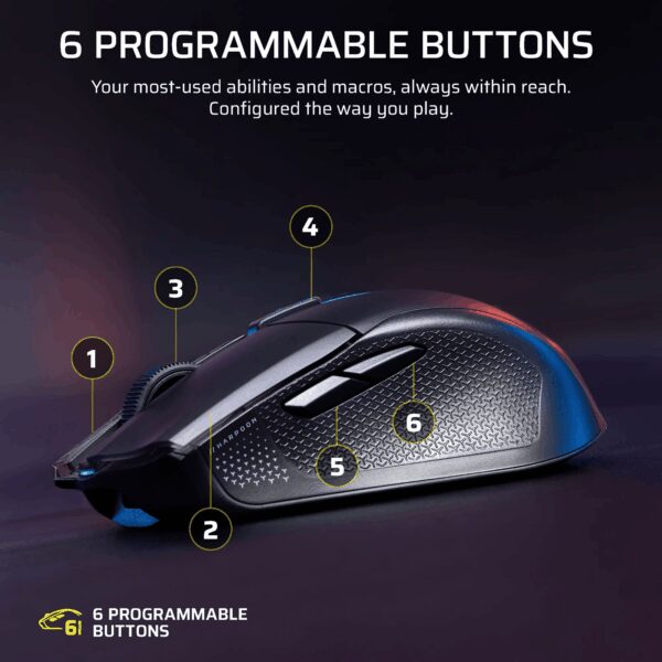 CH-9311110-WW Corsair HARPOON v2 26000 DPI Wireless Ga wr 05 Corsair HARPOON v2 26000 DPI Wireless Gaming Mouse