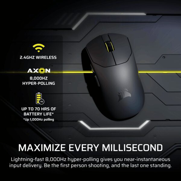 Corsair SABRE v2 PRO ULTRALIGHT WIRELESS 30000 DPI Gaming Mouse - Black