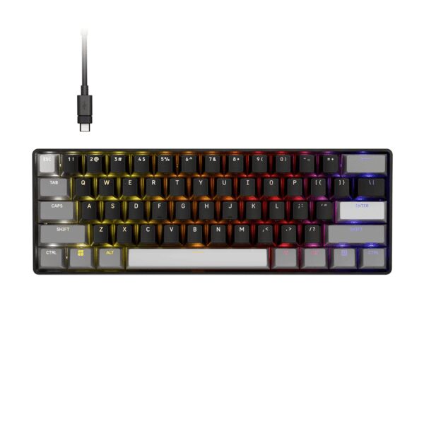 CH-979101J-NA Corsair CLIPPER PRO MINI 60 Hall Effect wr 01 Corsair CLIPPER PRO MINI 60 Hall Effect Gaming Keyboard - Black