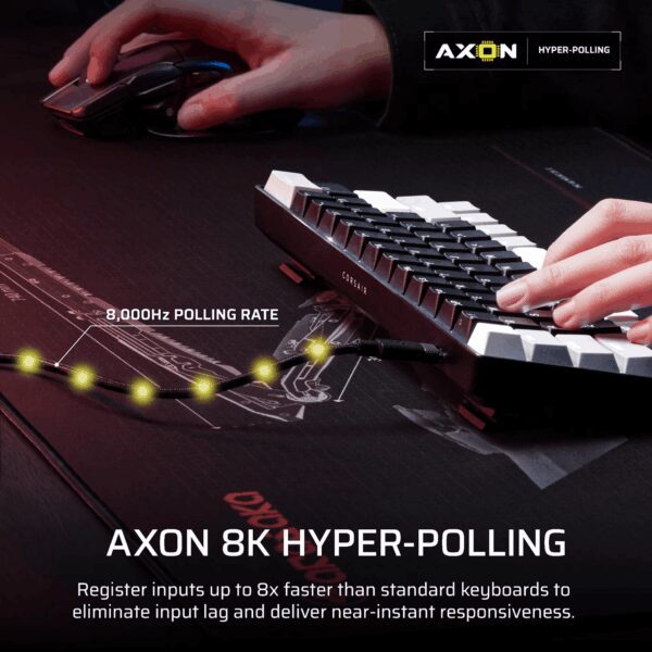 CH-979101J-NA Corsair CLIPPER PRO MINI 60 Hall Effect wr 06 Corsair CLIPPER PRO MINI 60 Hall Effect Gaming Keyboard - Black