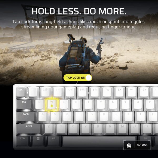 CH-979111J-NA Corsair CLIPPER PRO MINI 60 Hall Effect wr 05 Corsair CLIPPER PRO MINI 60 Hall Effect Gaming Keyboard – White