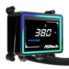 CHALLENGER-360-DIGITAL ASRock Challenger 360 Digital AIO Liquid wr 03 ASRock Challenger 360 Digital AIO Liquid Cooler - Black