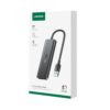 UGREEN 4-in-1 USB 3.0 Hub - High-Speed 5Gbps Data Transfer - Grey