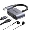 CM232-60165 UGREEN-USB-Type-C-Dual-Audio-Charging-Adapter wr01 UGREEN USB Type-C Dual Audio and Charging Adapter (15W PD, 2-in-1 Splitter)