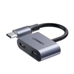 CM232-60165 UGREEN-USB-Type-C-Dual-Audio-Charging-Adapter wr02 UGREEN USB Type-C Dual Audio and Charging Adapter (15W PD, 2-in-1 Splitter)