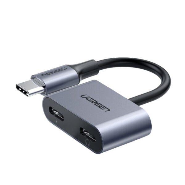 CM232-60165 UGREEN-USB-Type-C-Dual-Audio-Charging-Adapter wr02 UGREEN USB Type-C Dual Audio and Charging Adapter (15W PD, 2-in-1 Splitter)