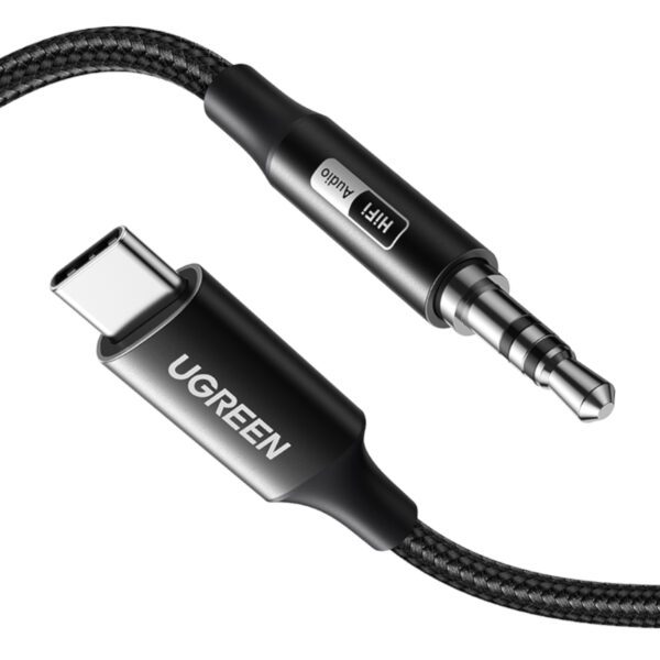 CM450-55734 UGreen-USB-Type-C-to-3.5mm-AUX-Audio-Cable-1M-Black wr 03 UGREEN USB Type-C to 3.5mm AUX Audio Cable 1M - Black
