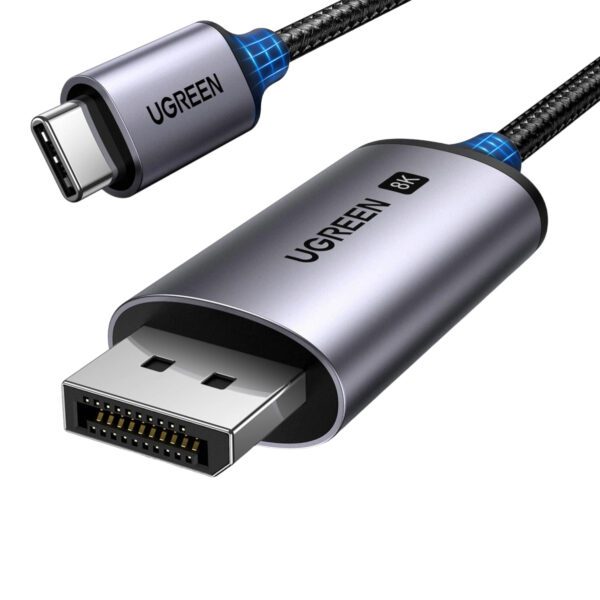 CM556-25157 -UGREEN-USB-Type-C-to-DP1.4-CBL-1m wr01-1 UGREEN USB Type-C to DisplayPort 1.4 Cable 2m