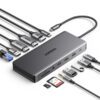 CM681-15978 UGreen-CM681-Revodok-Pro-13-in-1-USB-Type-C-HDMI-and-DisplayPort-Docking-Station-Silver wr 03 UGREEN CM681 Revodok Pro 13-in-1 USB Type-C HDMI and DisplayPort Docking Station