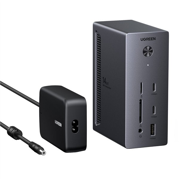CM843-85489 UGreen USB Type-C TO USB2x HDMIDPRJ45 Do wr 03 UGreen 14-in-1 USB Type-C TO USB Docking Station (1x HDMI | 2x DP | RJ45)