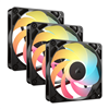 Corsair RS120-R ARGB 120mm PWM Reverse Fans Triple Pack - Black