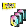 CO-9051002-WW Corsair iCUE LINK QX120 RGB 120mm PWM PC wr 04 Corsair iCUE LINK QX120 RGB 120mm PWM PC Fans Starter Kit with iCUE LINK System Hub