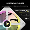 Corsair iCUE LINK QX120 RGB 120mm PWM PC Fan Expansion Kit - White