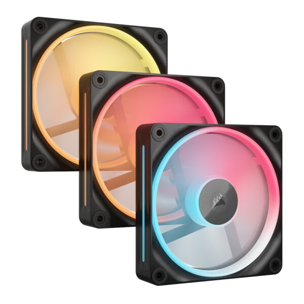 Corsair iCUE LINK LX120-R RGB 120mm PWM Reverse Fans Starter Kit 3-Pack