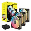Corsair iCUE LINK LX120-R RGB 120mm PWM Reverse Fans Starter Kit 3-Pack