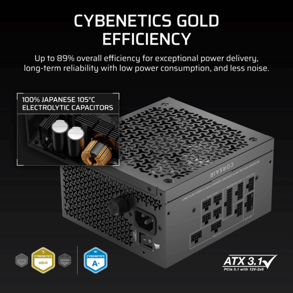 Corsair RM850x SHIFT 80 PLUS Gold Fully Modular ATX Power Supply
