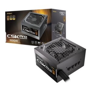CSK1000-PRO-WR-1 Antec CSK1000 PRO ATX3.1 Semi-Modular 1000W Power Supply (80 PLUS Bronze, PCIe 5.1, ATX 3.1 Certified)