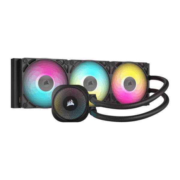 CW-9061018-WW Corsair iCUE LINK TITAN 360 RX RGB AIO L wr 01 Corsair iCUE LINK TITAN 360 RX RGB AIO Liquid CPU Cooler - Black