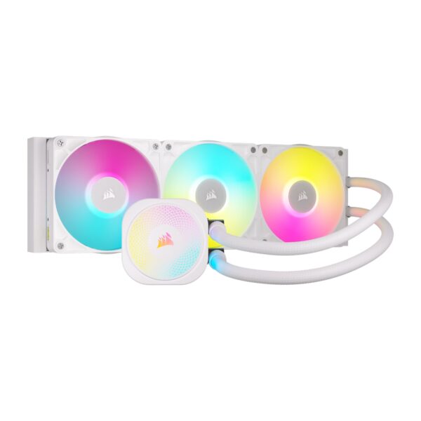 CW-9061021-WW Corsair iCUE LINK TITAN 360 RX RGB AIO L wr 01 Corsair iCUE LINK TITAN 360 RX RGB AIO Liquid CPU Cooler - White