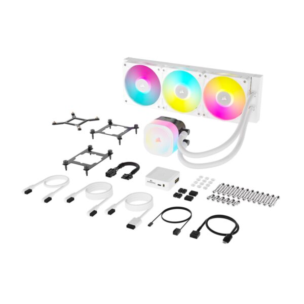 CW-9061021-WW Corsair iCUE LINK TITAN 360 RX RGB AIO L wr 04 Corsair iCUE LINK TITAN 360 RX RGB AIO Liquid CPU Cooler - White