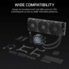 Corsair NAUTILUS 360 RS LCD Liquid CPU Cooler - Black