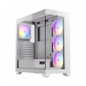 CX300-ARGB-W-wr-01 Antec CX300 ATX ARGB Gaming Chassis - White