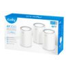Cudy M3000W-3PACK wr 04a Cudy AX3000 Wi-Fi 6 Mesh Kit 3 Pack - White