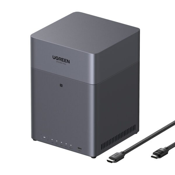 DH4300PLUS-85660 UGreen-DH4300-PLUS-4-Bay-NAS-Storage-Grey wr 01a UGREEN DH4300 PLUS 4-Bay NAS Storage